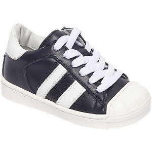 Bobbishoes Donkerblauwe Sneaker Strepen bobbishoes kopen in de aanbieding