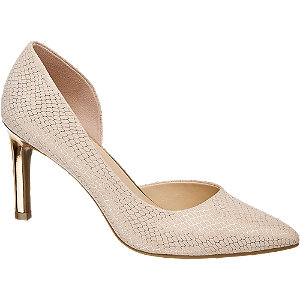 deichmann silver heels