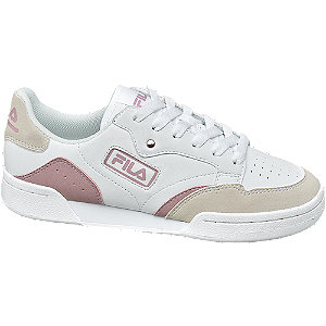 Fila Ladies Lace Up Trainers White Brown