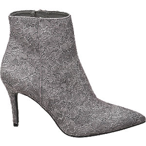 Graceland Grijs Enkellaars Gespitste Neus graceland kopen in de aanbieding