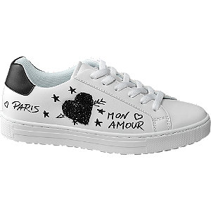 Graceland Witte Sneaker Details graceland kopen in de aanbieding