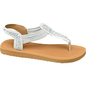 Graceland Witte Sandaal Siersteentjes graceland kopen in de aanbieding Graceland Witte Sandaal Siersteentjes graceland kopen in de aanbieding