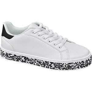 Graceland Witte Sneaker Kraaltjes graceland kopen in de aanbieding Graceland Witte Sneaker Kraaltjes graceland kopen in de aanbieding