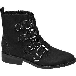 Graceland Zwarte Enkellaars Siergespen graceland kopen in de aanbieding