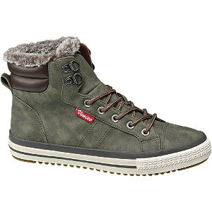 Venice Khaki hoge sneaker warm gevoerd maat 37 - Vindjeschoen.nl
