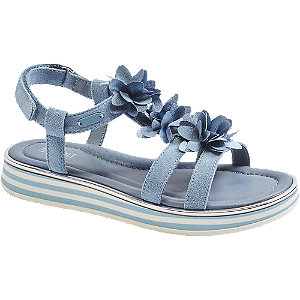 Levně Modré sandály na suchý zip Esprit