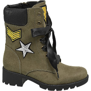 Graceland Groene Laars Vetersluiting graceland kopen in de aanbieding