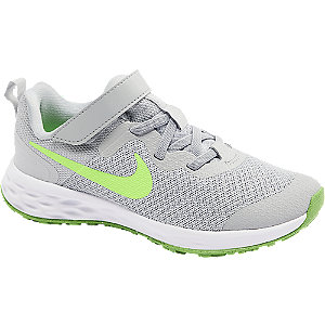 Levně Světle šedé tenisky na suchý zip Nike Revolution 6