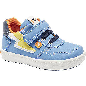 Levně Světle modré dětské tenisky na suchý zip Bobbi-Shoes