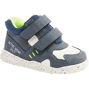 Levně Tmavě modré dětské tenisky na suchý zip Bobbi-Shoes