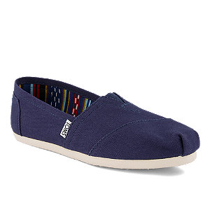 Toms Original Classics Damen Slipper Blau, navyblau, 37