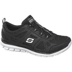 Skechers Zwarte Sneaker Elastiek Memory Foam skechers kopen in de aanbieding Skechers Zwarte Sneaker Elastiek Memory Foam skechers kopen in de aanbieding