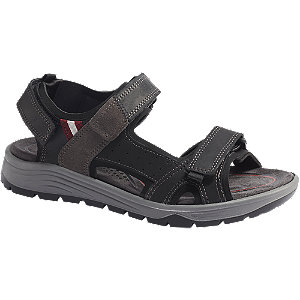 Levně Šedo-černé komfortní sandály Easy Street