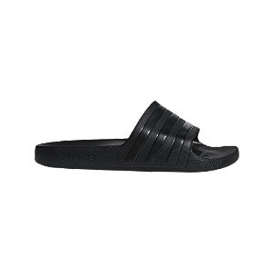 Levně Černé pantofle adidas