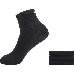 Levně Černé ponožky Fila - 3 páry