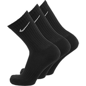 Levně Černé ponožky Nike, 3 páry