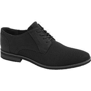 Levně Černá společenská obuv AM Shoe