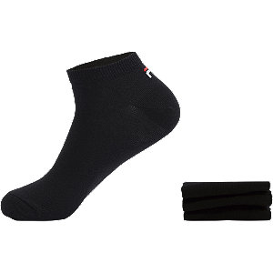Levně Černé sportovní ponožky Fila - 3 páry