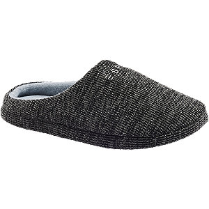 Levně Černo-šedé papuče Esprit