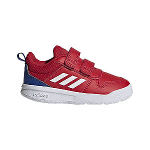 Levně Červené dětské tenisky na suchý zip Adidas Tensaur I
