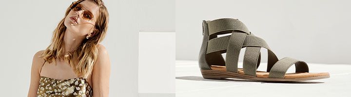 Opdatering fordomme overbelastning Sandaler med elastiske remme | Deichmann online