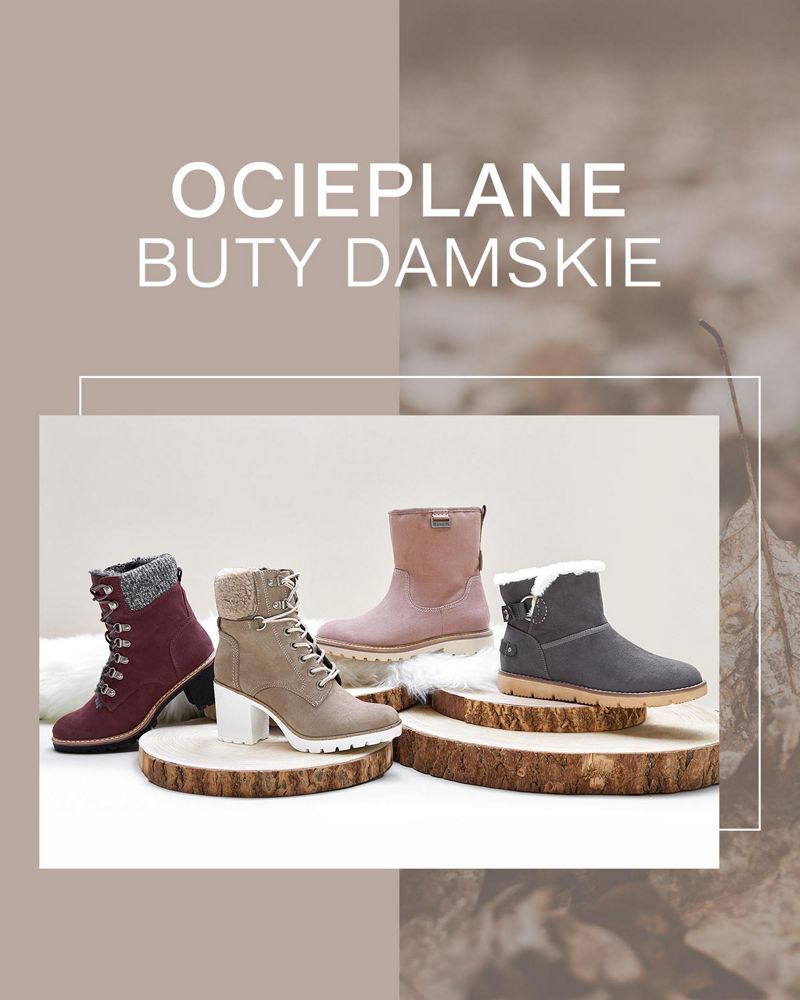 ocieplane buty damskie