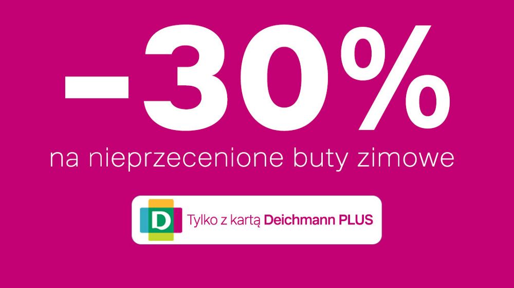 sale 30% na buty zimowe