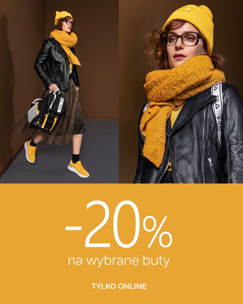 -20% na wybrane buty tylko online