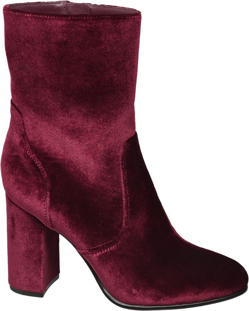 Catwalk Bordo Kısa Çizme