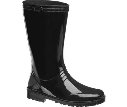 Free & Fun Zwarte regenlaars