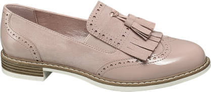 pink tassel loafers