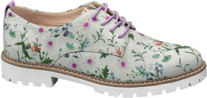 Catwalk Virágmintás dandy cipő