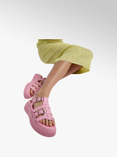 Catwalk Plateau Sandalen in Pink | DEICHMANN AT
