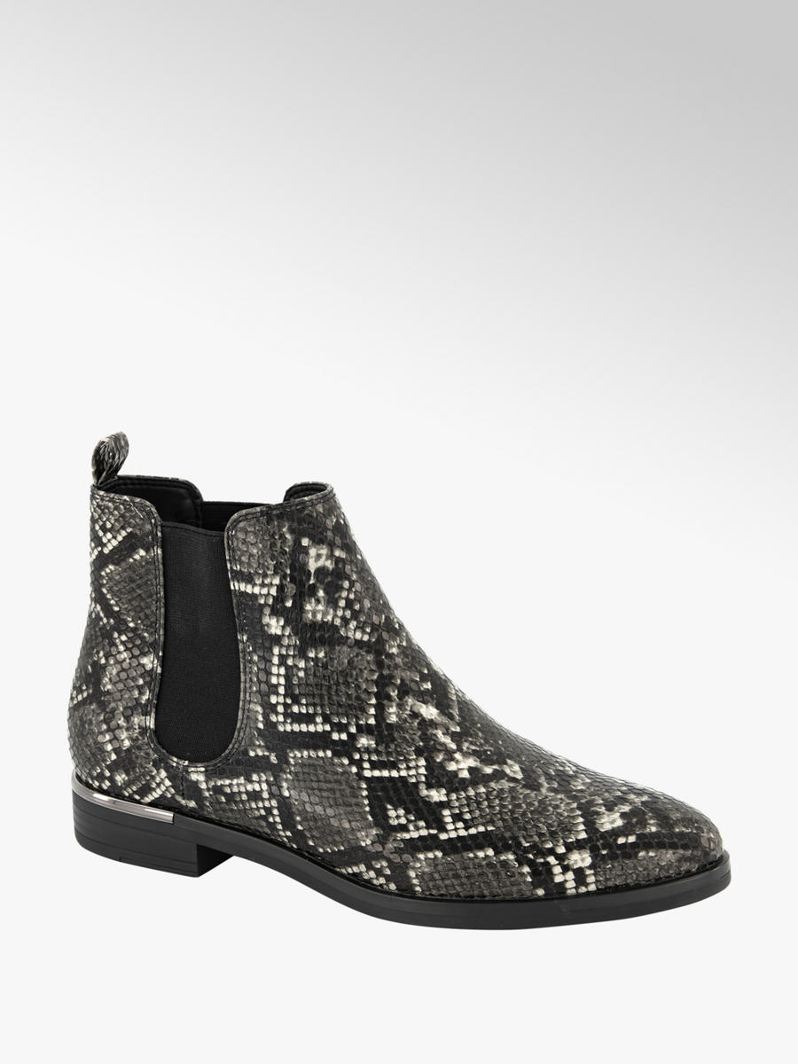 Grijze chelsea boot slangenprint Collecties Fall Zwarte chelsea boot slangenprint Collecties Fall