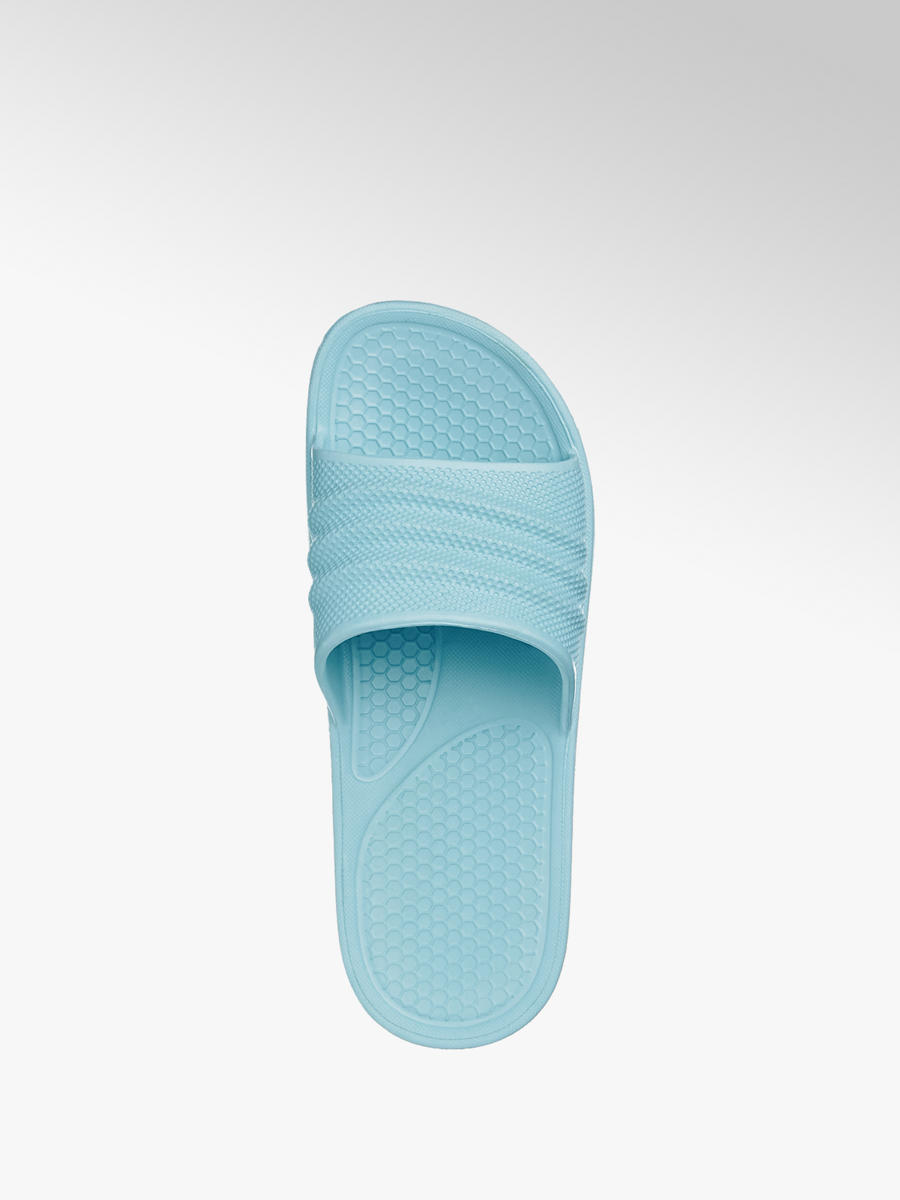 blauwe badslippers
