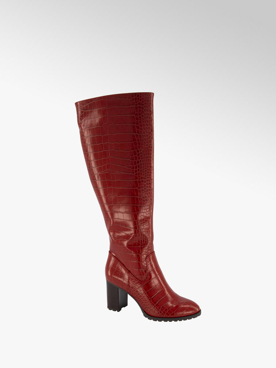 Rode laars crocoprint Collecties Fall musthaves Dames Rode Laarzen voor dames kopen | Gratis verzending* | Zalando