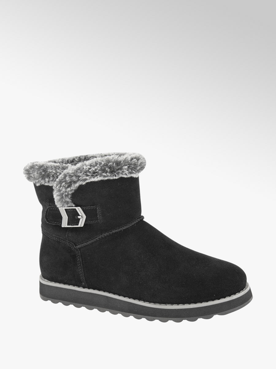 Zwarte enkellaars warm gevoerd Collecties Fall musthaves Zwarte enkellaars warm gevoerd Collecties Fall musthaves