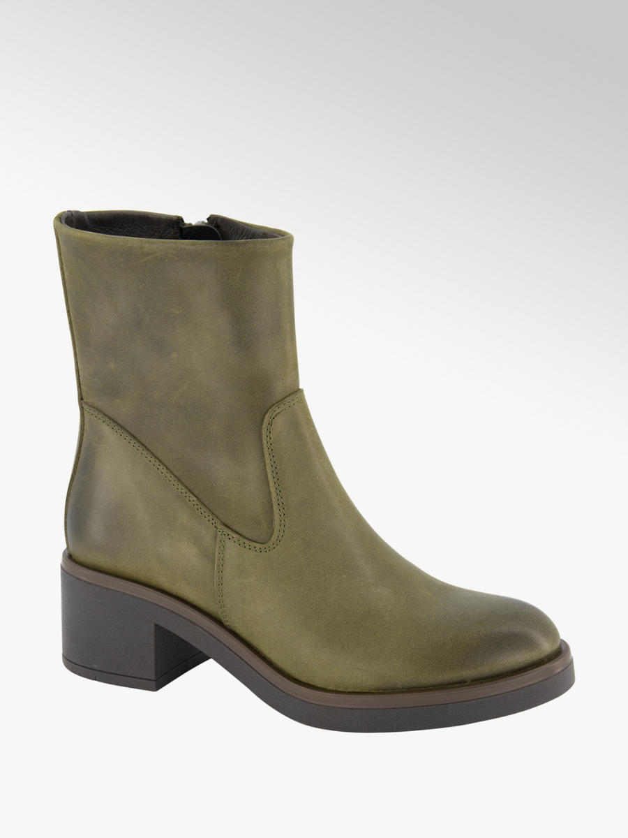 Groene leren enkellaars Collecties Fall musthaves Groene leren enkellaars Collecties Fall musthaves