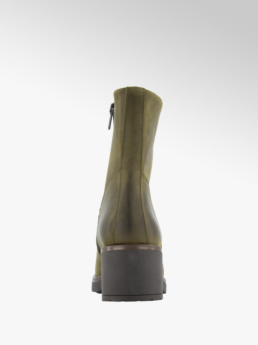 Groene leren enkellaars Collecties Fall musthaves Groene leren enkellaars Collecties Fall musthaves
