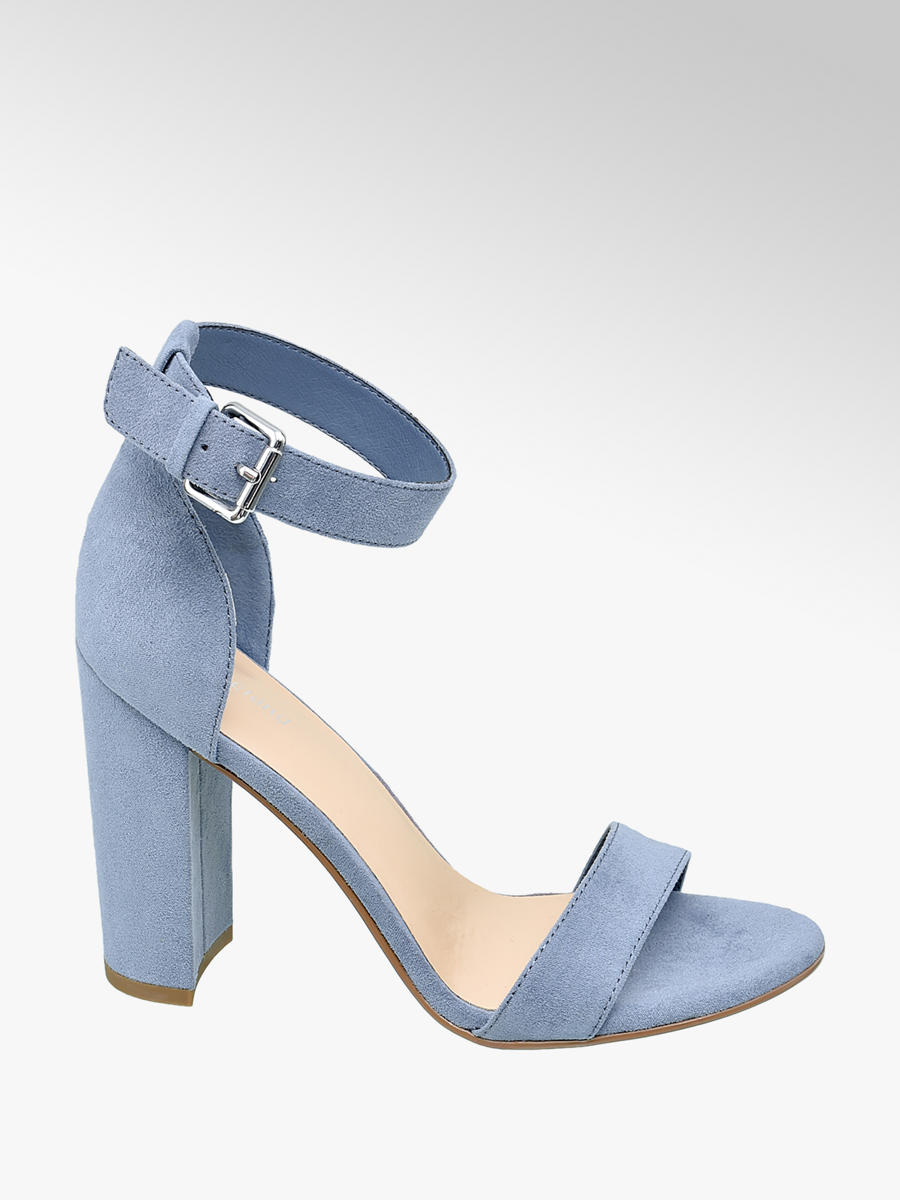sandali azzurri tacco