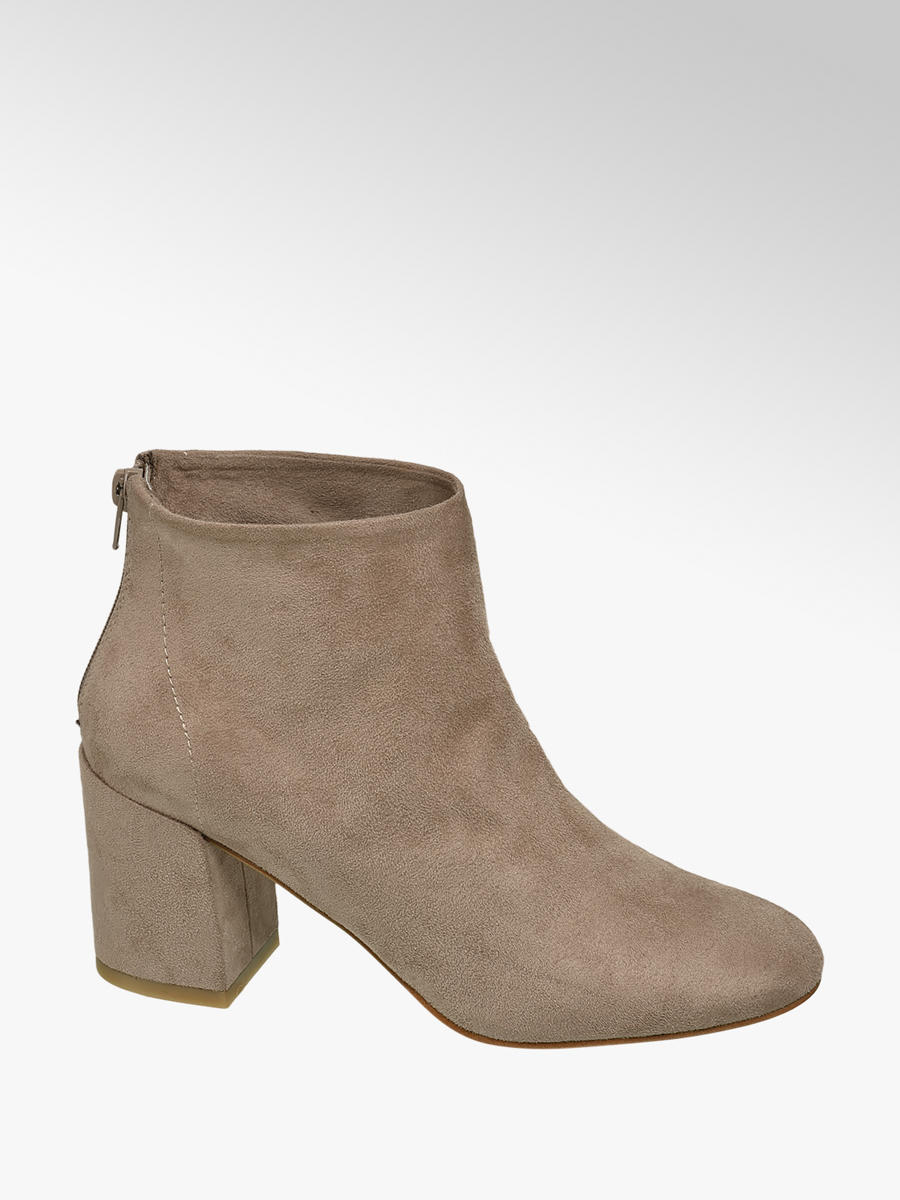Dames enkellaarsjes taupe Dames enkellaarsjes taupe