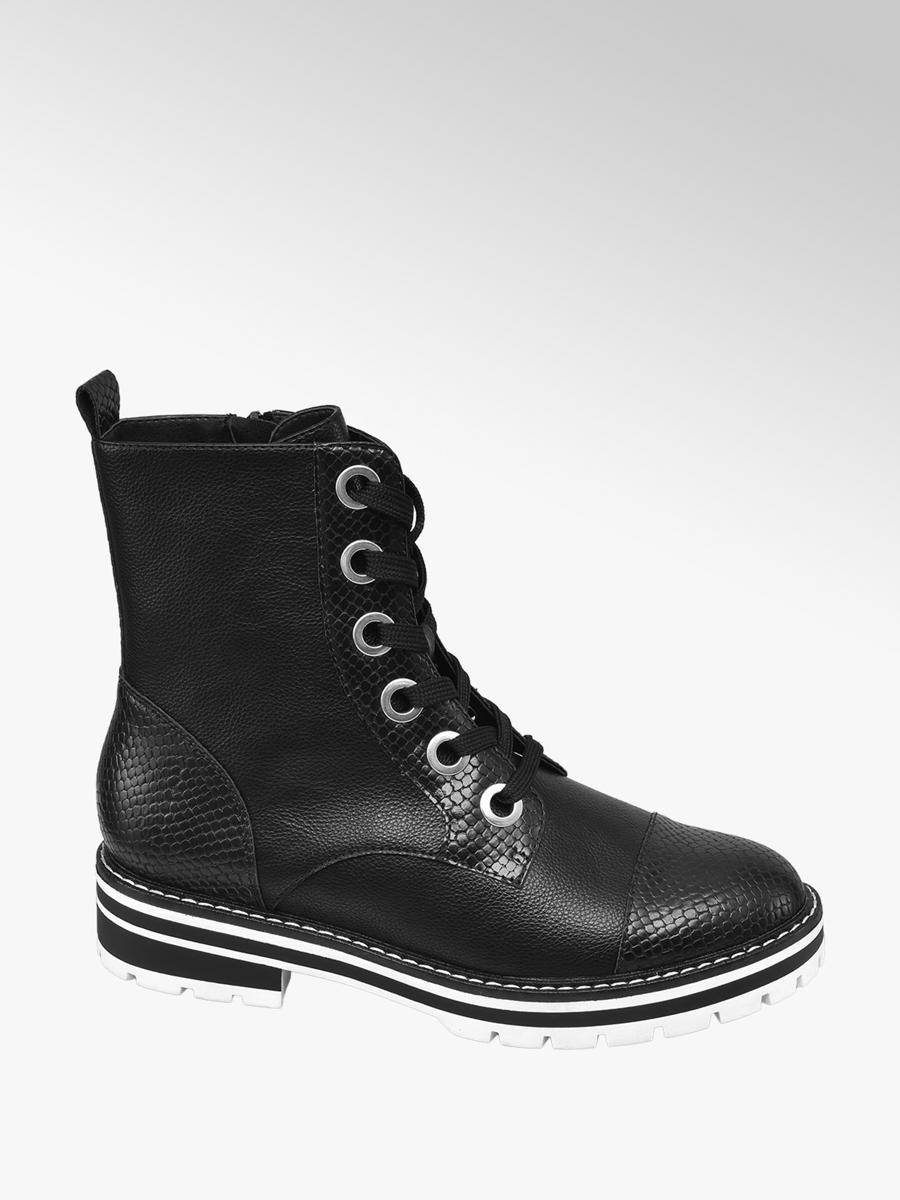 Zwarte veterboot Collecties Fall musthaves Dames Zwarte veterboot lak Collecties Fall musthaves Dames