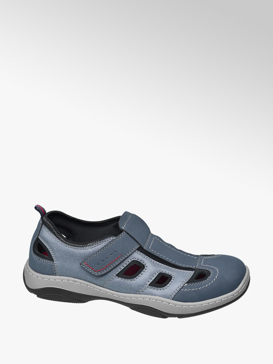 Deichmann Shoes Memphis One men Mens Casual Blue//Black Full Strap Sandal blue
