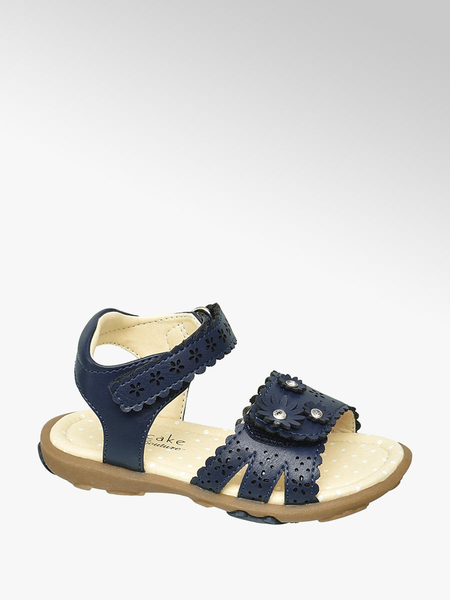 girls navy blue sandals