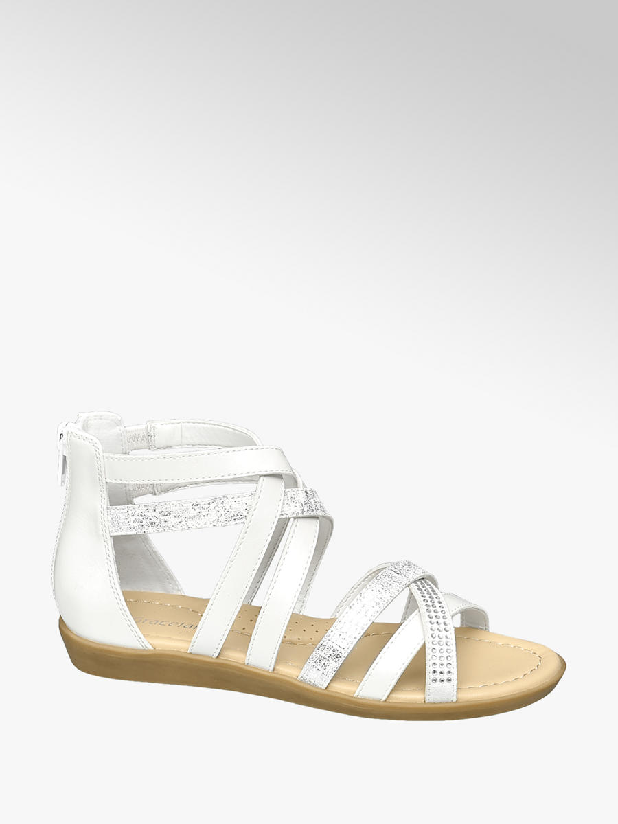 Silver Gladiator Sandals 