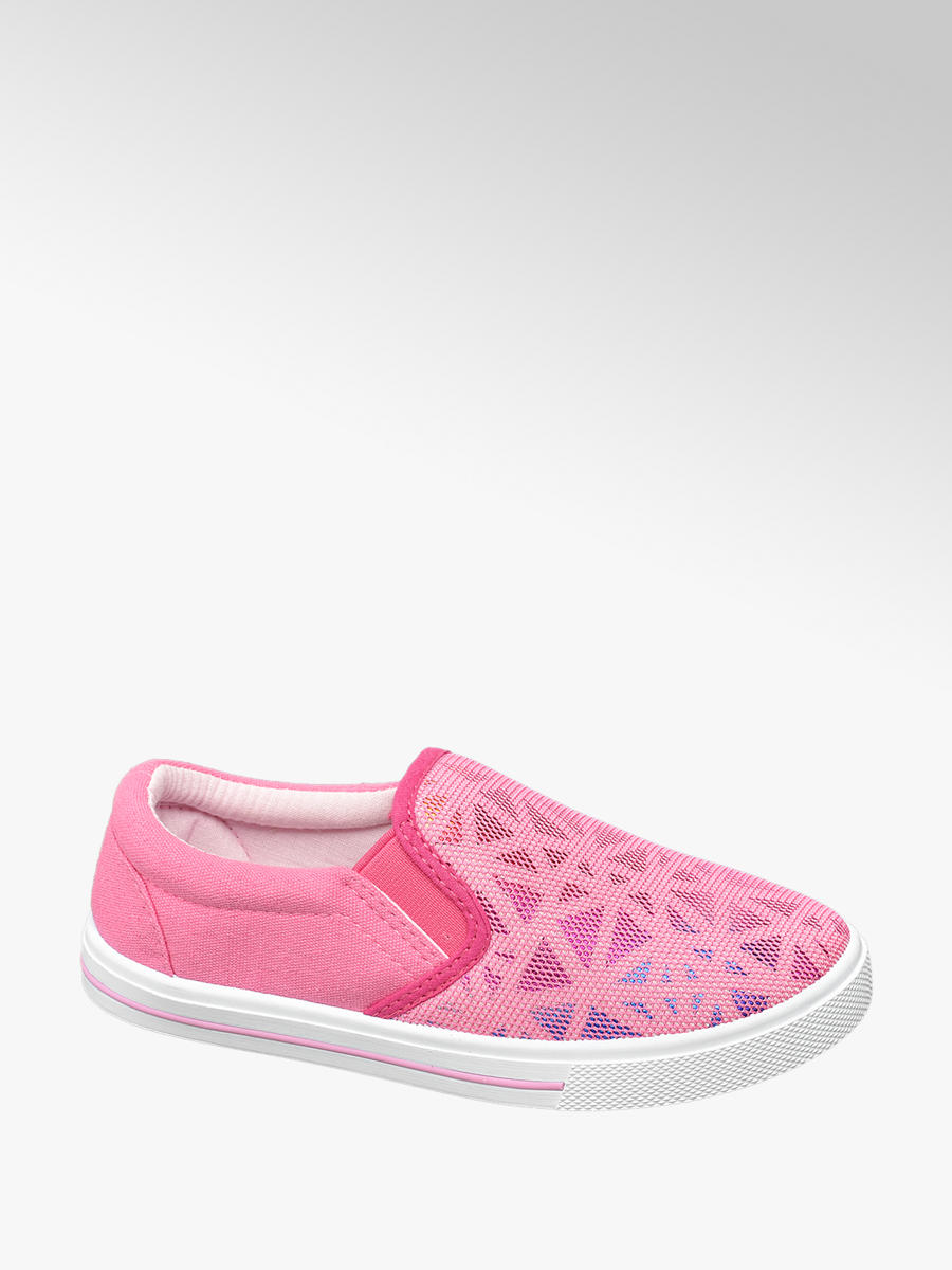 girls pink canvas shoes