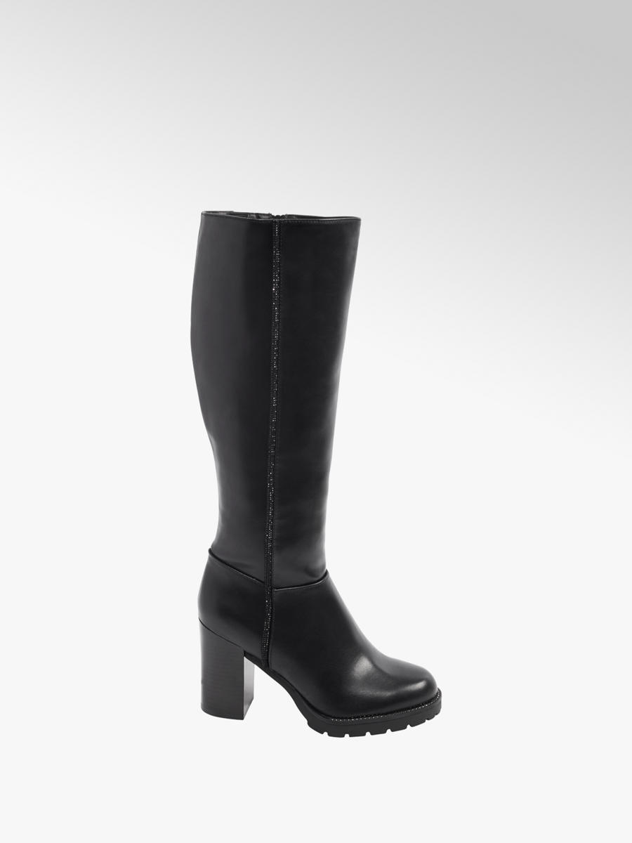 Chunky Stövel Dam Boots & Stövlar Högklackade Stövlar Högklackade stövlar Svart DAM | H&M SE