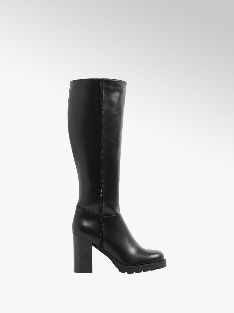 Chunky Stövel Dam Boots & Stövlar Högklackade Stövlar Chunky Stövel Dam Boots & Stövlar Kängor