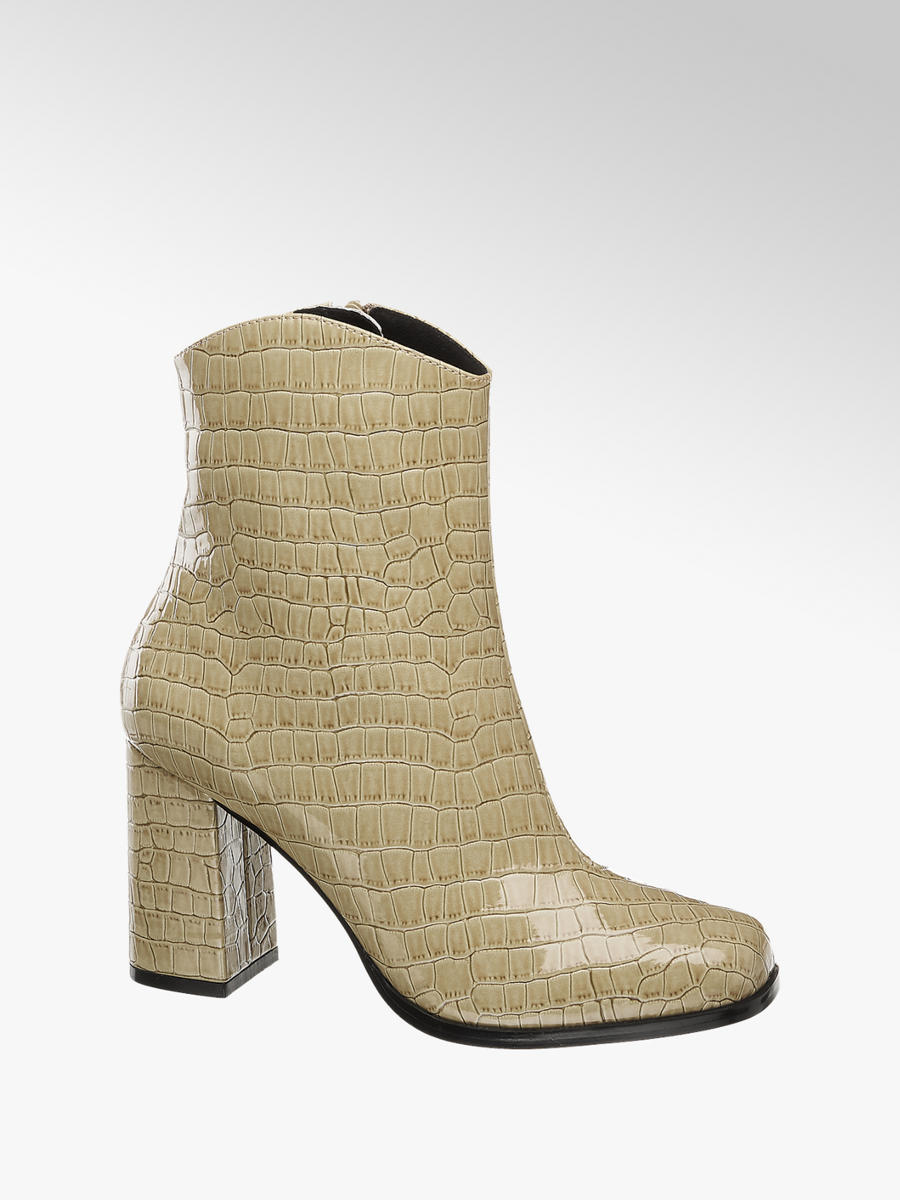 Stövlett Reptil Look Dam Boots & Stövlar Högklackade Stövlett Dam Boots & Stövlar Högklackade Stövlar