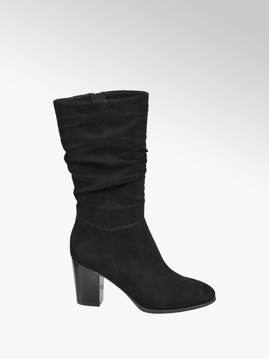 Zwarte laars Collecties Trends Elegante boots Zwarte laars blokhak Collecties Trends Long boots